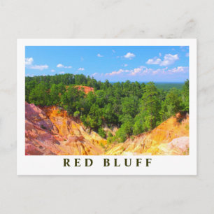 Red Bluff Landscape Overzicht - Mississippi-scènes Briefkaart
