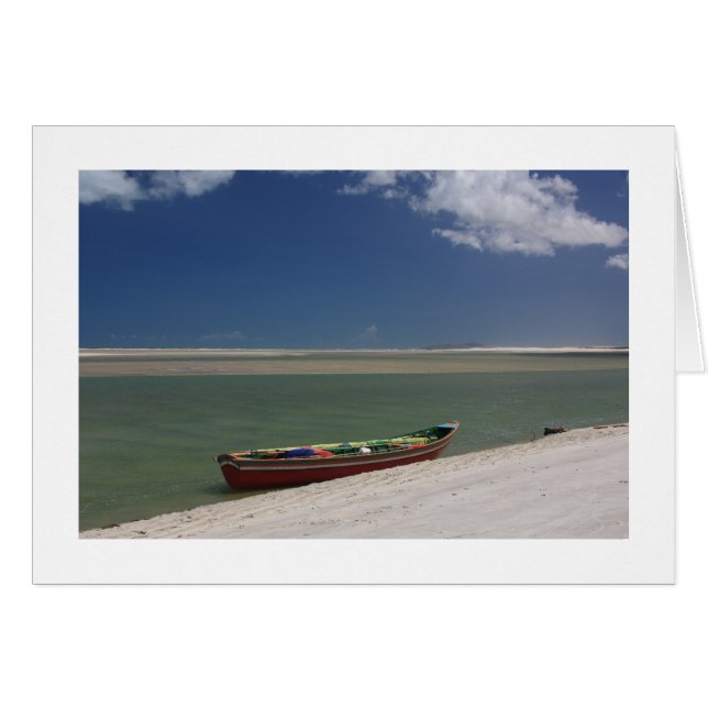 Red Boat et Blue Sky Card (Devant horizontal)