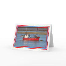 Red Boat Groeten Kaart