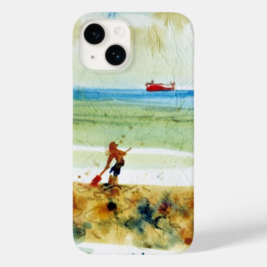 Red Boat in Mundesley Case-Mate iPhone Case (Achterkant)