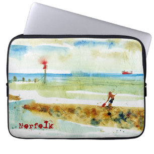 Red Boat in Mundesley, Norfolk Laptop Sleeve
