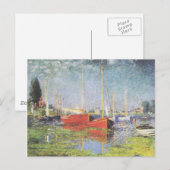 Red Boats in Argenteuil Briefkaart (Voorkant / Achterkant)