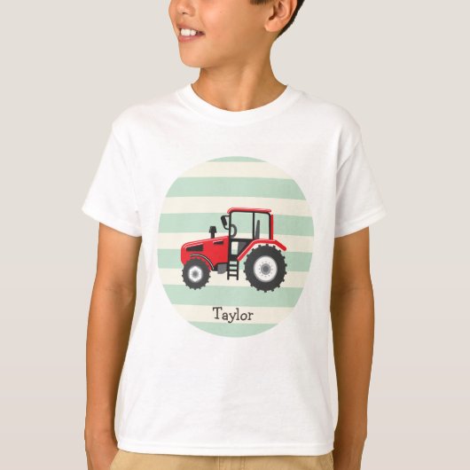 Red Boerderij Tractor T-shirt (Voorkant)