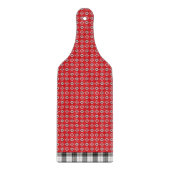 Red Boho Bandana Print Snijplank (Voorkant)