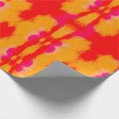 Red Boho mode. Perzisch tapijt. Waterverf Layer Cadeaupapier (Hoek)