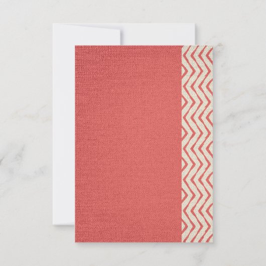 Red Boho Textile Engaged Romantic Couple Save The Date (Achterkant)