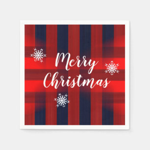 Red Bokeh Buffalo kerst Servet