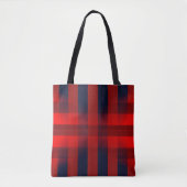 Red Bokeh Buffalo Plaid Draagtas (Voorkant)