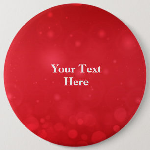 Red Bokeh Design Sjabloon Ronde Button 6,0 Cm