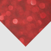 Red Bokeh Style Glitter Tissuepapier (Detail)