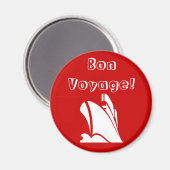 Red Bon Voyage Magnet (Recto/Verso)