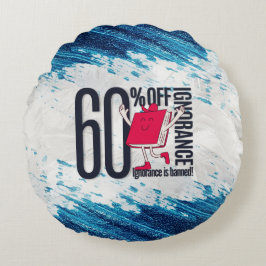 Red Book Character Ignorance Banned Round Pillow Rond Kussen