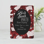 Red Book Launch Party Kaart (Staand voorkant)
