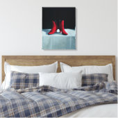 Red Boots 1995 Canvas Afdruk (Insitu (Slaapkamer))
