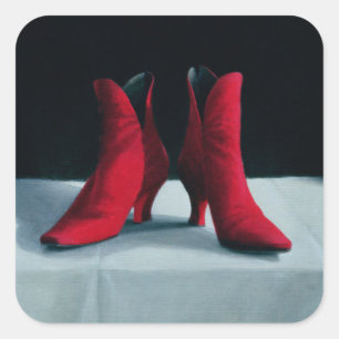 Red Boots 1995 Vierkante Sticker