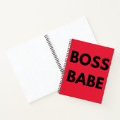 Red Boss Babe Notitieboek (Binnen)