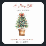 Red Bow Christmas Tree Joyeux petit Baby shower<br><div class="desc">Fêtez la joie d'une nouvelle arrivée avec notre Red Bow Christmas Tree Joyeux Petit Baby shower Neutre Genre Design. Doté d'un arc rouge fantaisiste et d'éléments festifs, cet adorable design est parfait pour un baby shower de saison. Customisez avec vos détails pour créer une célébration charmante et joyeuse pour la...</div>