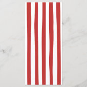 Red Bow Coquette Italian Bridal Shower Menu (Dos)