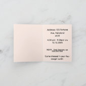 Red Bow Folded Party Invitation (Binnen)