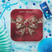 Red Bow Holiday Paper Bord (Feest)