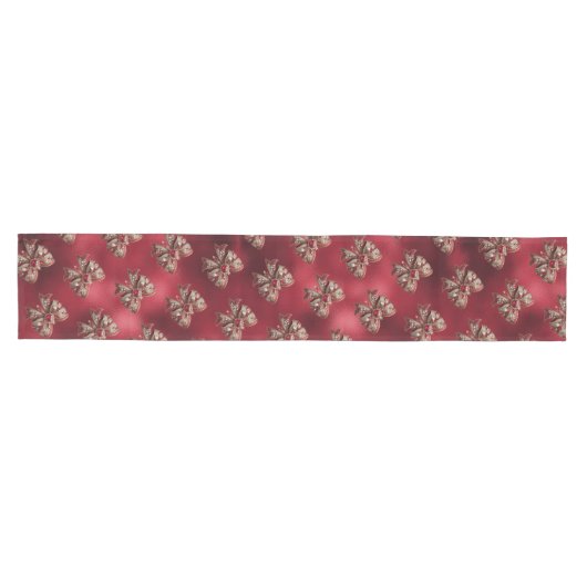 Red Bow Holiday Table Runner Medium Tafelloper (Horizontaal)