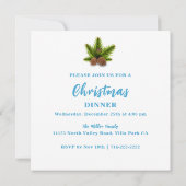 Red Bow Holiday Wreath Kaart (Achterkant)