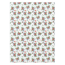 Red Bow Holly kerst Bells Pattern