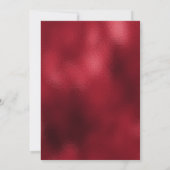 Red Bow kerstfeest uitnodiging (Achterkant)