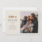 Red Bow New Home Vakantie Bewegende Aankondiging K (Voorkant)