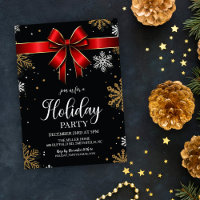 Red Bow Snowflake Kerstfeest
