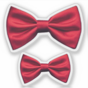 RED BOW STROPDAS STICKER