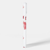 Red Bow Watercolor iPhone Case (Achterkant / Rechts)