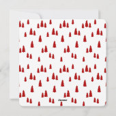 Red Bow Wrapping 3 Afbeelding kerst Kaart (Achterkant)