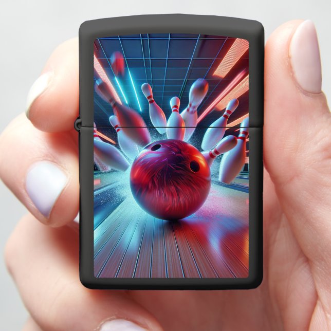 Red Bowling Ball Strike (In Hand)