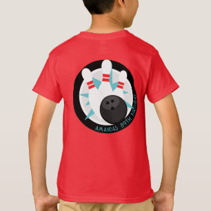 Red Bowling Event Shirt + Naam op voorvak