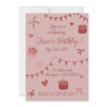 Red Bows, cakes and hearts 