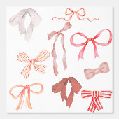 Red Bows Wallpaper Behang (Voorkant)