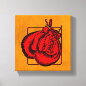Red Boxing-handschoenen Canvas Afdruk (Voorkant)