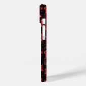 Red brick Architectural Blueprint Engineer Pattern Case-Mate iPhone Case (Achterkant / Links)