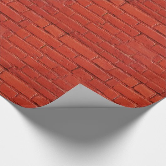 Red Brick Gift Wrap Cadeaupapier (Hoek)