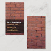 Red Brick Mason Visitekaartjes (Voorkant / Achterkant)