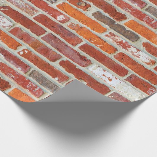 Red Brick Pattern Cadeaupapier (Hoek)