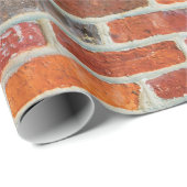 Red Brick Pattern Cadeaupapier (Rol Hoek)