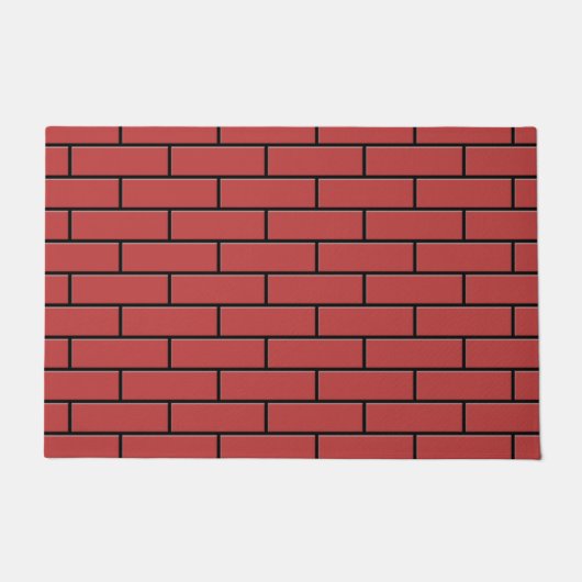 Red Brick Pattern. Deurmat (Voorkant)