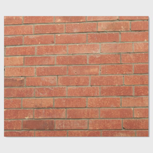 Red Brick Wall Cadeaupapier (Vlak)