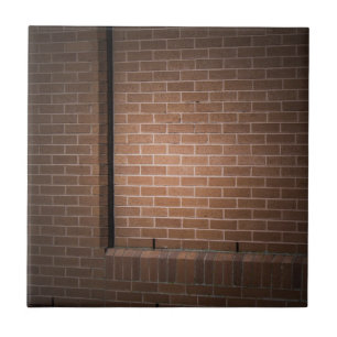 Red Brick Wall gestructureerd Tegeltje