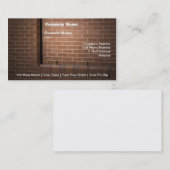 Red Brick Wall gestructureerd Visitekaartje (Voorkant / Achterkant)