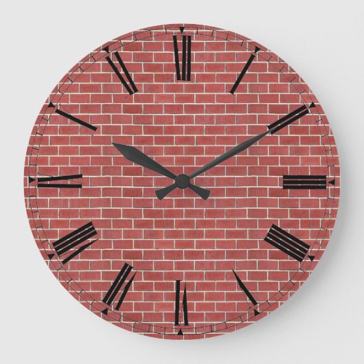 Red Brick Wall klok (Voorkant)