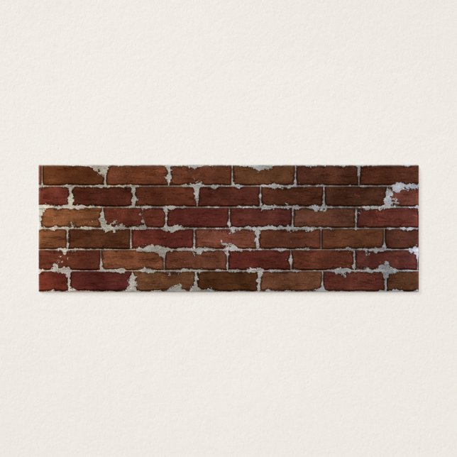 Red Brick Wall Mini Visitekaartjes (Voorkant)