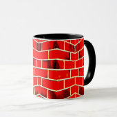 Red Brick Wall Mok (Voorkant rechts)